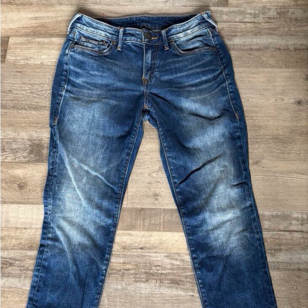 SPECIAL 2/30$
True Religion Blue Skinny Jeans with Vintage Distress